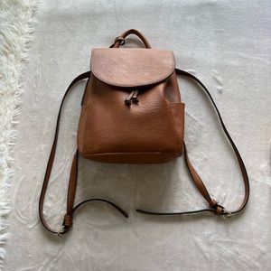 Brown backpack purse
